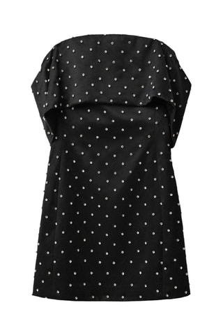 Robe bustier avec ornements brillants - Noir