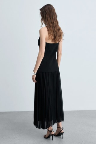 Robe bustier combinée - Noir