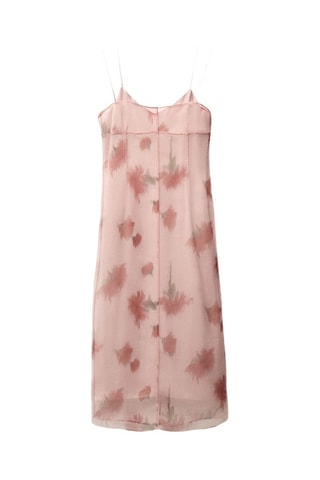 Robe combinée imprimé fleuri - Rose