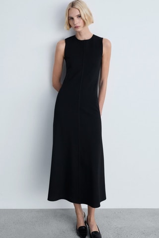 Robe midi évasée - Noir