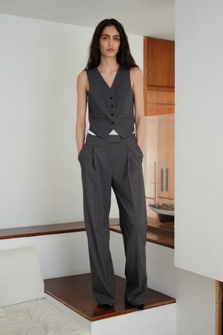 Gilet costume ceinture réglable - Gris