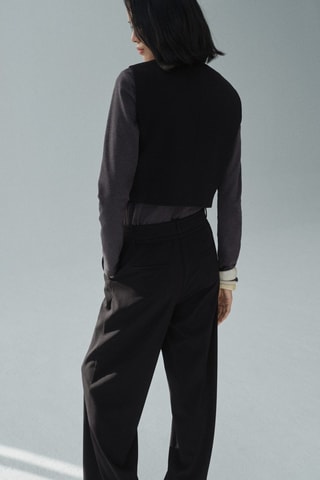 Gilet costume boutons - Noir