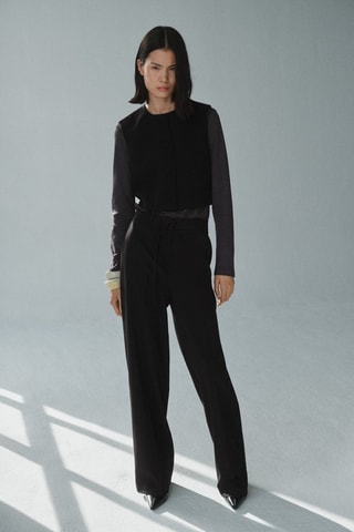 Gilet costume boutons - Noir