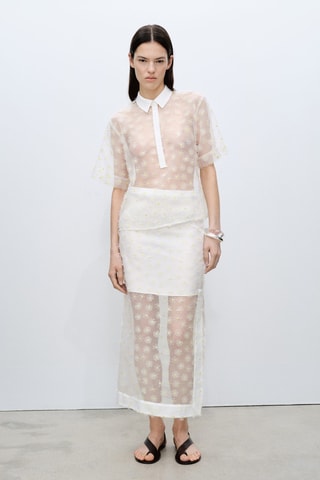 Chemisier - Blanc cassé