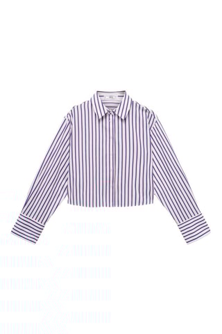 Chemisier - Blanc et bleu