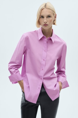 Chemise Lyocell boutons - Fuchsia