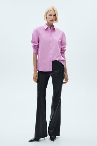Chemise Lyocell boutons - Fuchsia