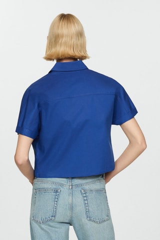 Tunique cropped - Bleu