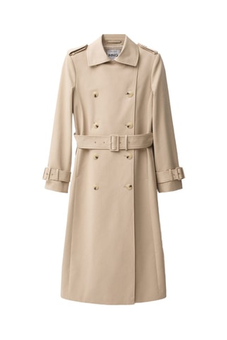 Trench coton double boutonnage - Beige