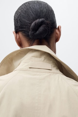 Katoenen Trenchcoat met Riem - Beige