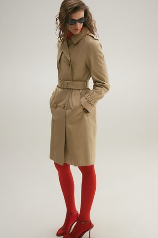 Trench classique ceinture - Beige