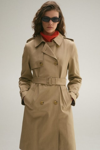 Trench classique ceinture - Beige