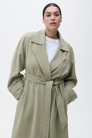 Trench soft ceinture - Kaki