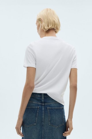 T-shirt coton manches courtes - Blanc