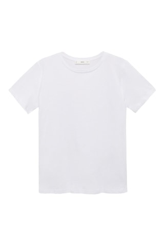 T-shirt coton manches courtes - Blanc
