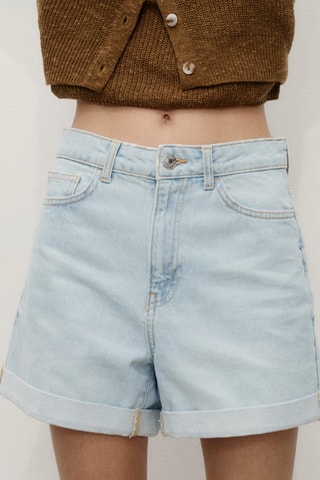 Short Mom80 - Bleu clair