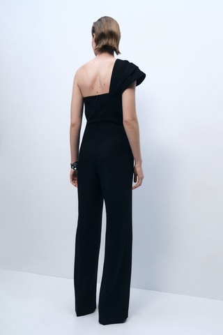 Combinaison col drapé - Noir