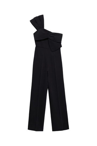 Combinaison col drapé - Noir