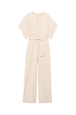 Combinaison ceinture boucle - Ecru