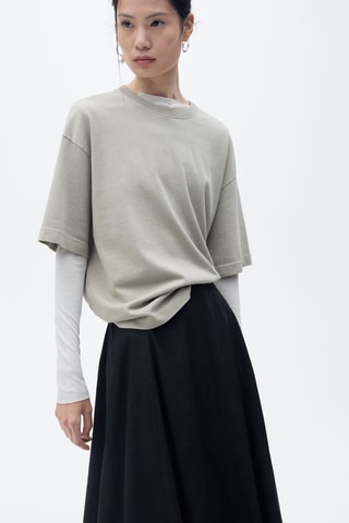 Jupe midi ballon - Noir