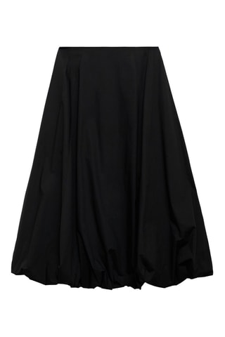 Jupe midi ballon - Noir