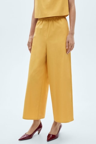Jupe-culotte coton - Moutarde