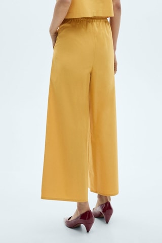 Jupe-culotte coton - Moutarde