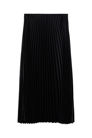 Jupe midi plissée - Noir