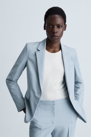 Blazer costume cintré - Bleu ciel