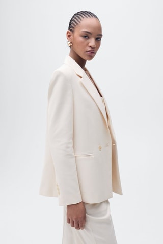 Blazer costume droit - Ecru