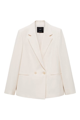 Blazer costume droit - Ecru