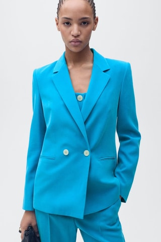 Blazer costume droit - Bleu