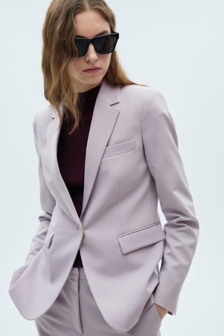 Blazer costume cintré - Violet clair