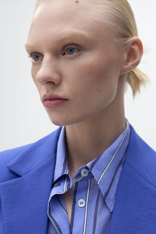 Blazer costume structuré - Bleu