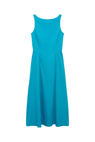 Robe midi évasée - Bleu