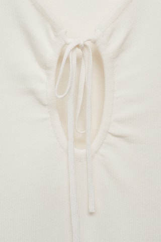 Top maille nœud - Ecru