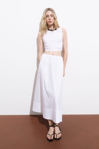 Top crop nœud dos - Blanc