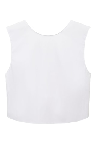 Top crop nœud dos - Blanc