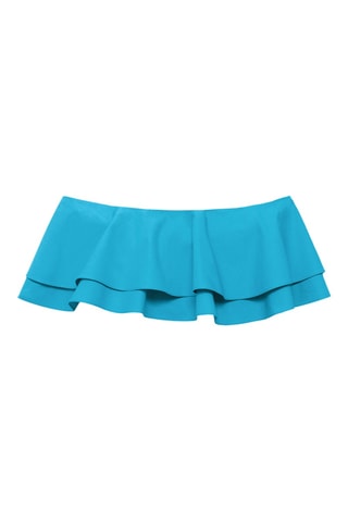 Top bustier coton - Bleu