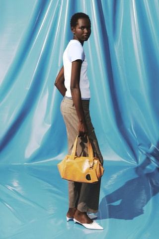 T-shirt coton double - Bleu clair