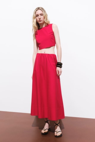 Top crop nœud dos - Rouge