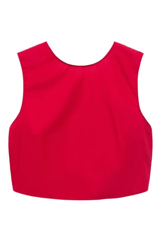 Top crop nœud dos - Rouge