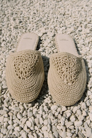 Tennis en coton tressé - Sable