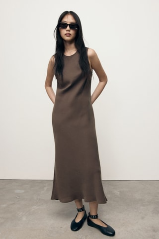 Robe longue modal - Marron