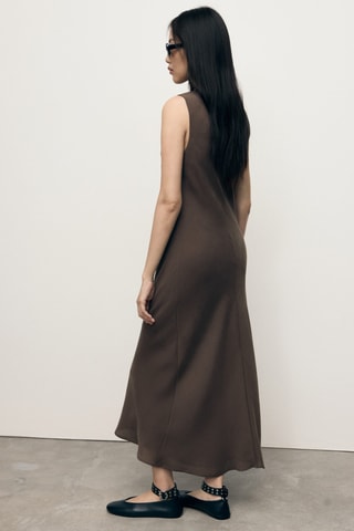 Robe longue modal - Marron