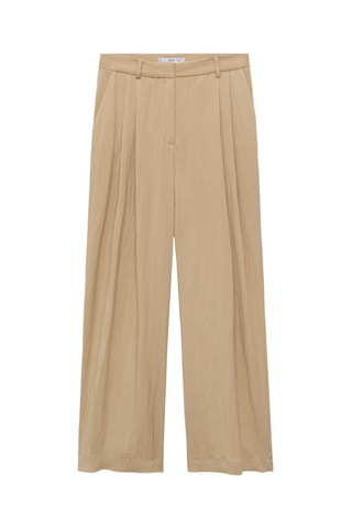 Pantalon de costume droit taille normale - Beige