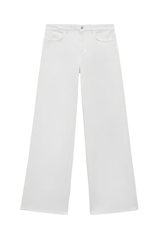 Jean large taille normale - Blanc