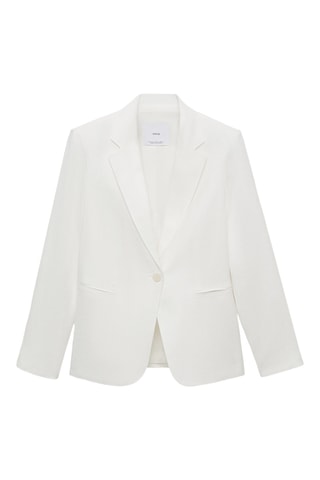 Blazer costume lin - Blanc cassé