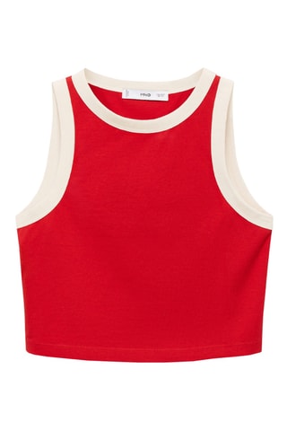 Top liserés contrastants - Rouge