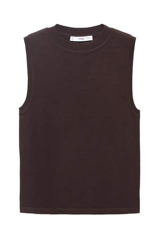 Top maille fine - Chocolat